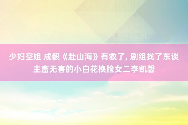 少妇空姐 成毅《赴山海》有救了, 剧组找了东谈主畜无害的小白